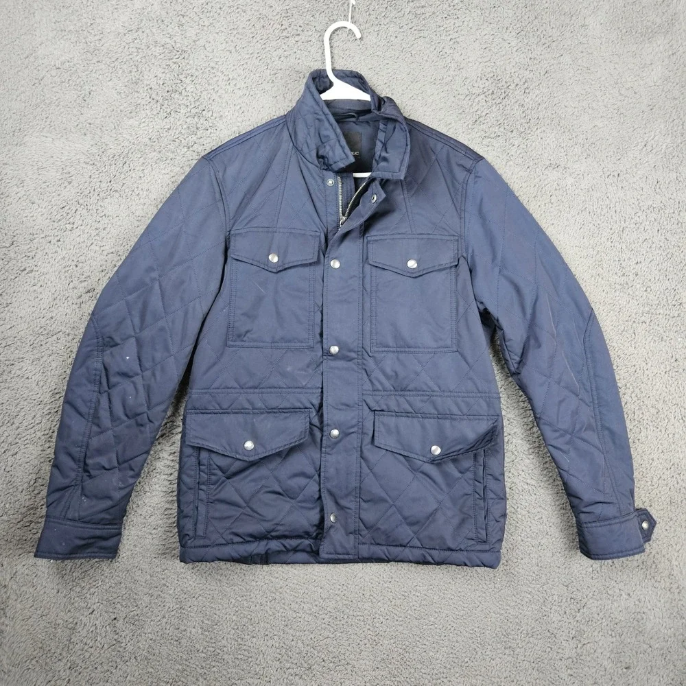 Banana Republic Mens Navy Blue Quilted Field Jacket Size M 673179-00 FA15